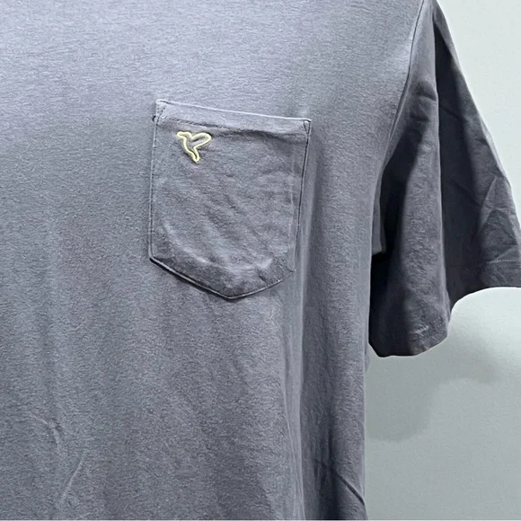 Birddogs Pocket T Shirt Men XL Blue Crew Neck Short Sleeves Logo Stretch - Picture 3 of 6